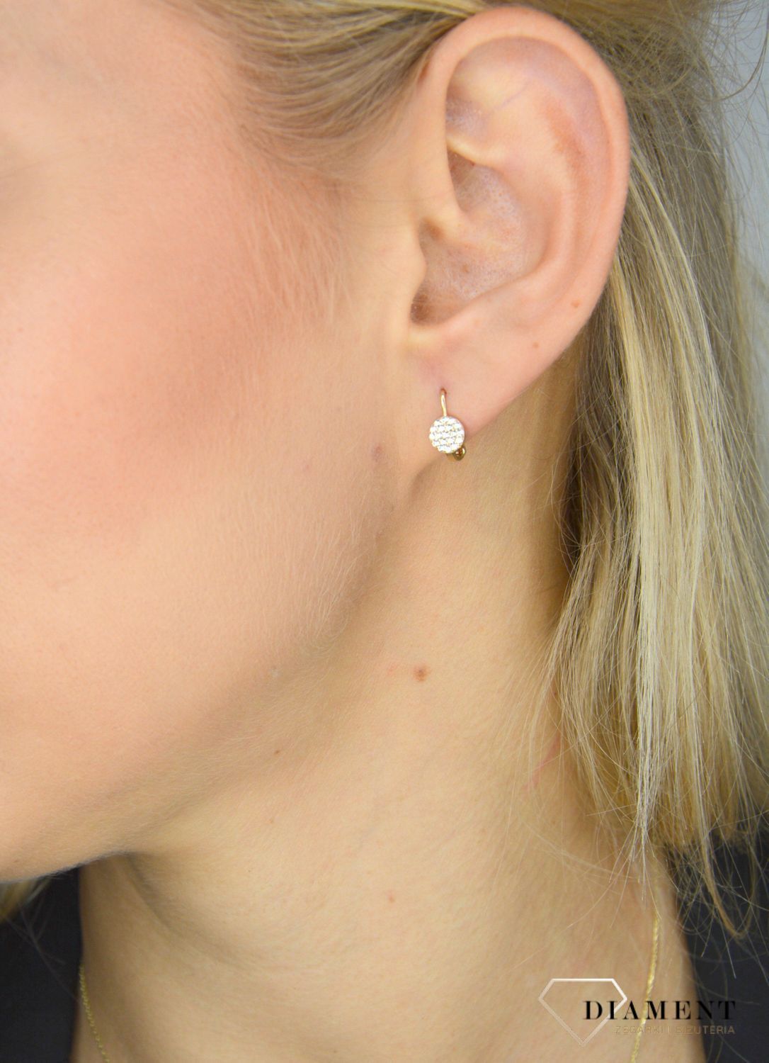 Kolczyki dla dziecka kółeczko kółko z cyrkoniami.jpg